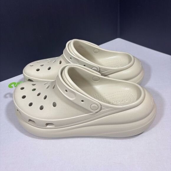 Crocs Unisex Classic Crush Clog - Bone NEW with tags Men’s 12 - Picture 12 of 16